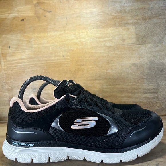 Skechers Shoes - Skechers Flex Appeal 4.0 WATERPROOF Womens Size 10 Shoes Sneakers Black Peach